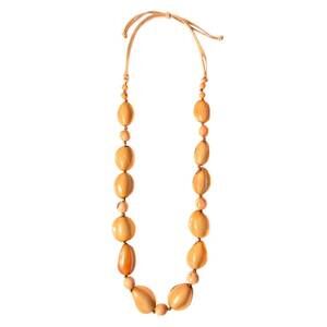NEW TAGUA JEWELRY women's miriam necklace in peach ivory cafe con leche